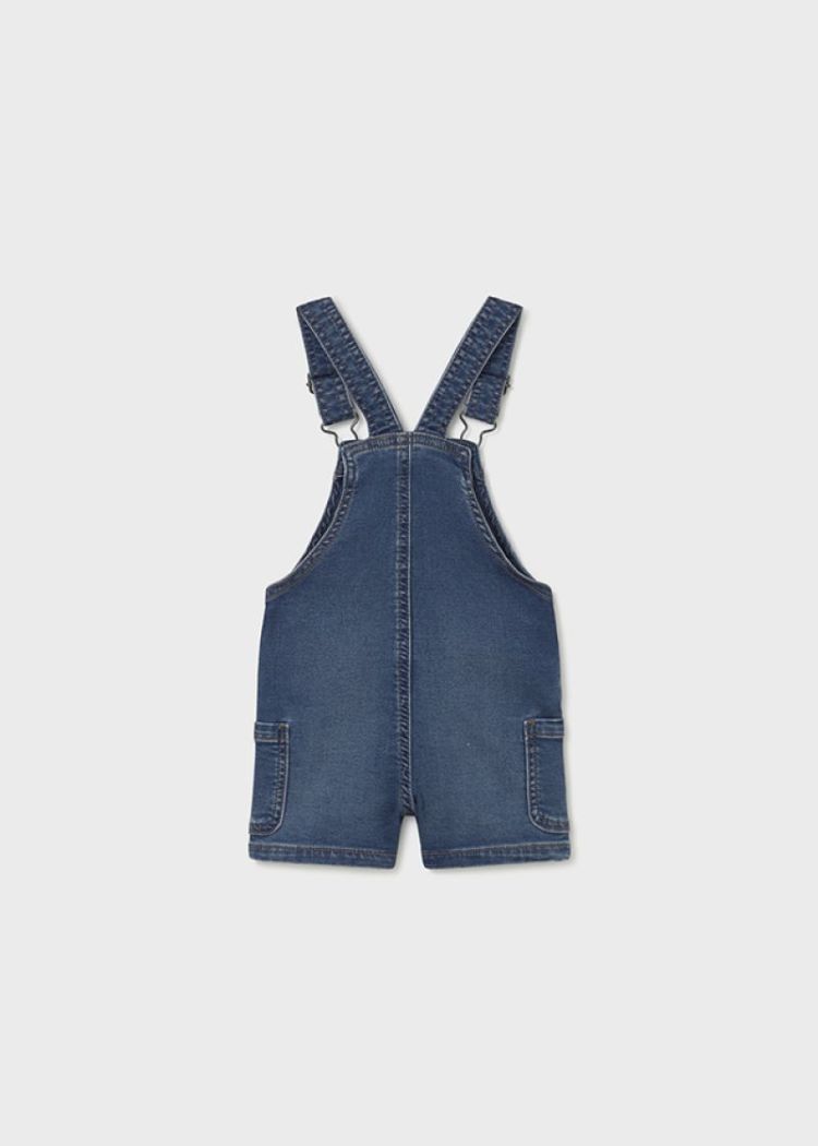 Soft denim short overall 005 Medium