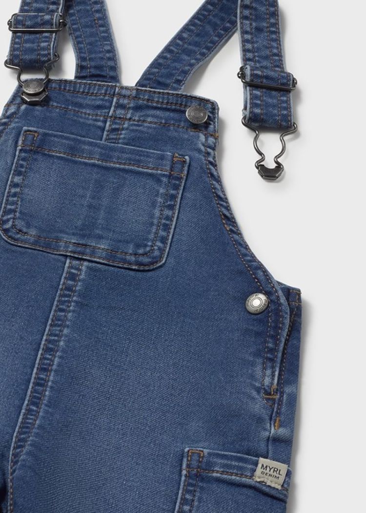 Soft denim short overall 005 Medium