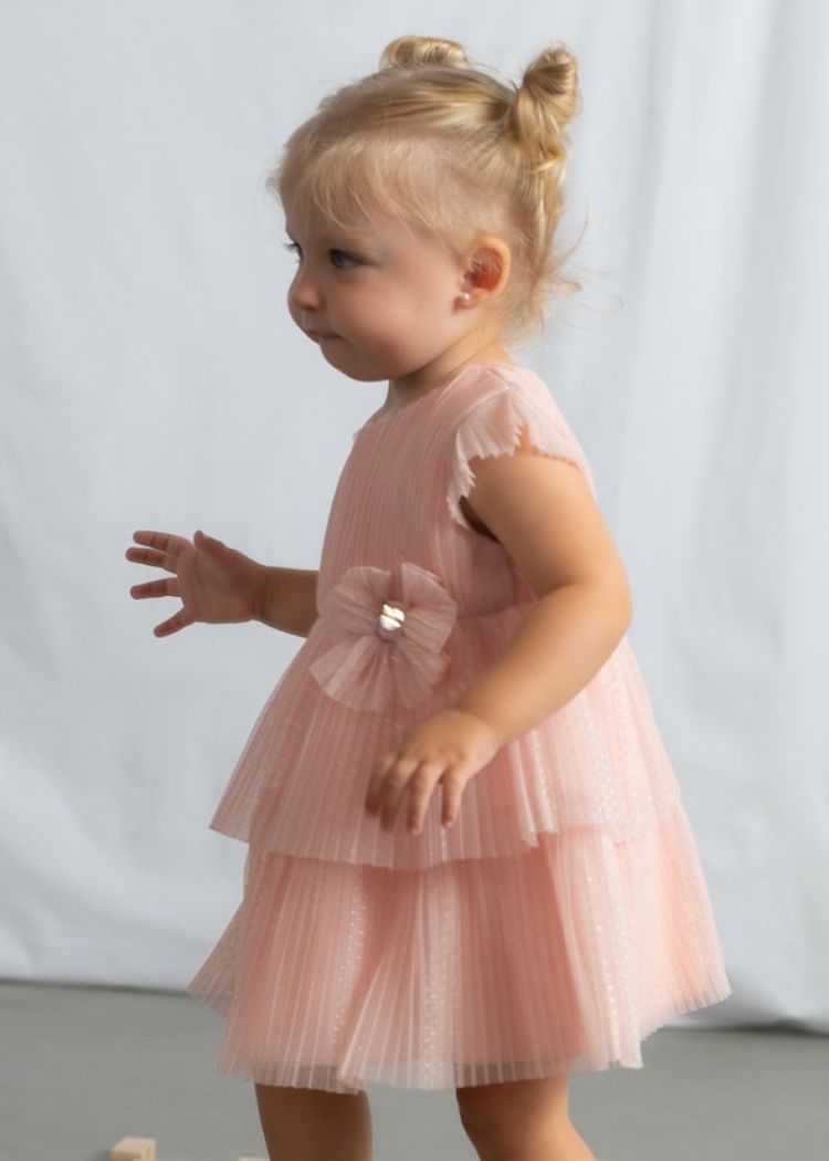 Pleated tulle dress 037 Blossom