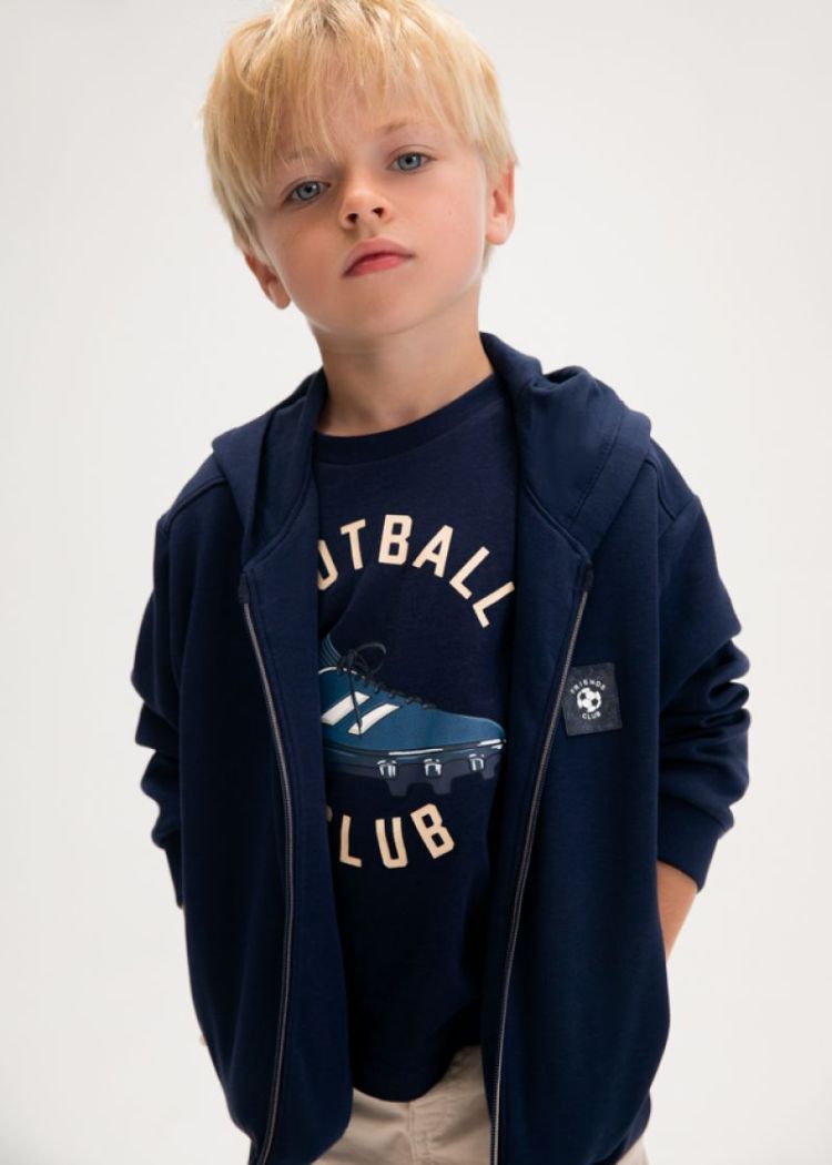 Sweatshirt with zipper 037 Navy
