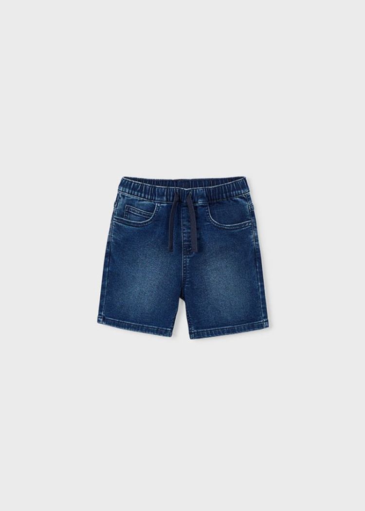 Bermuda soft denim jogger 077 Dark