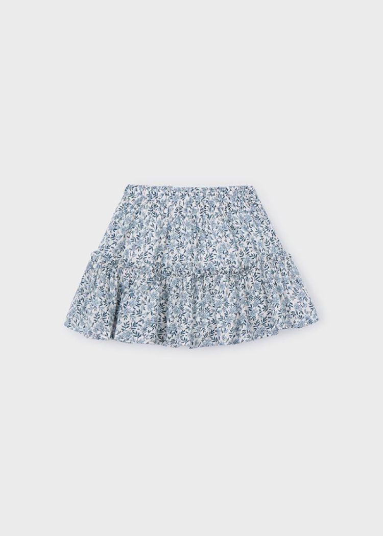 Printed dobby skirt 064 Sky blue