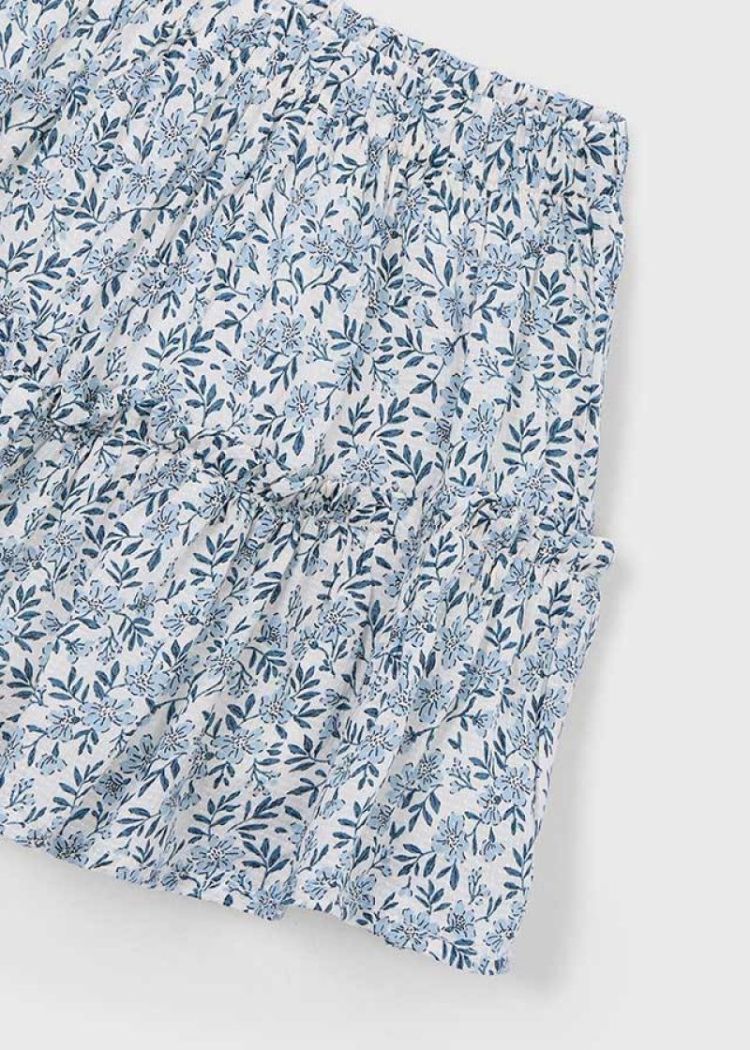 Printed dobby skirt 064 Sky blue