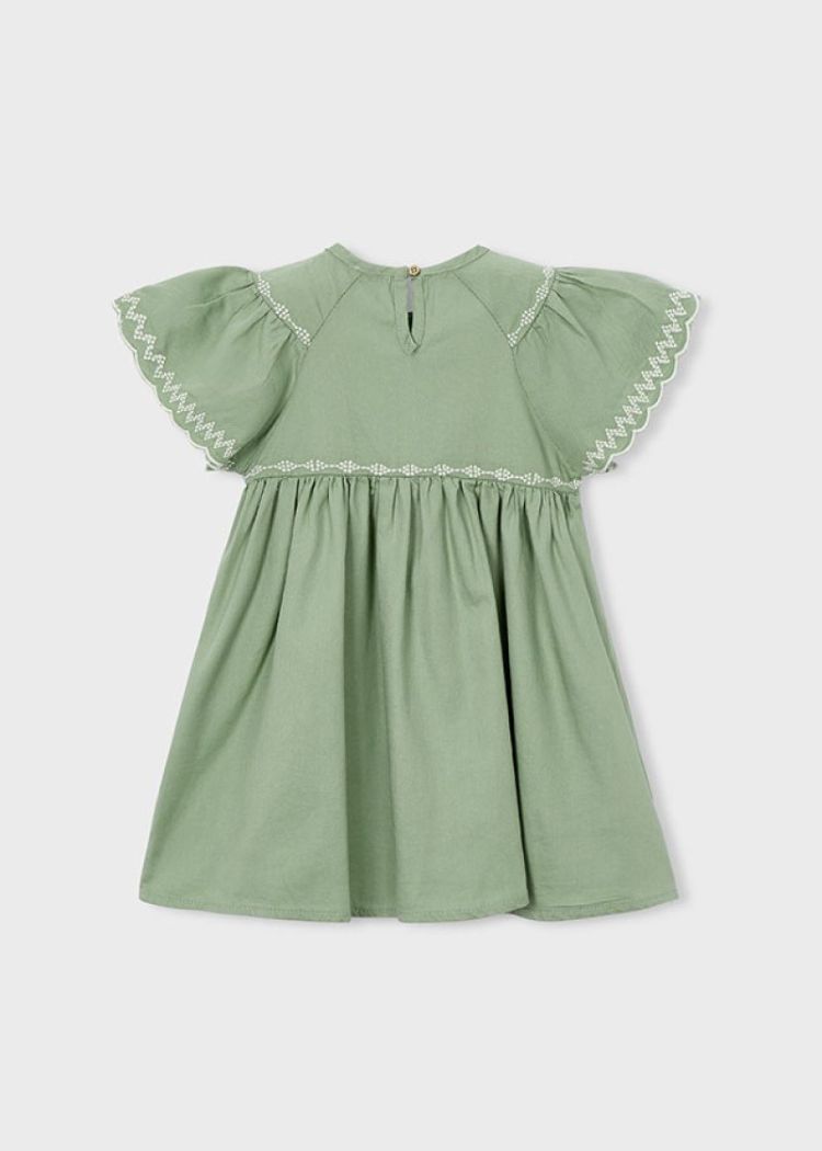 Embroidered dress 083 Moss