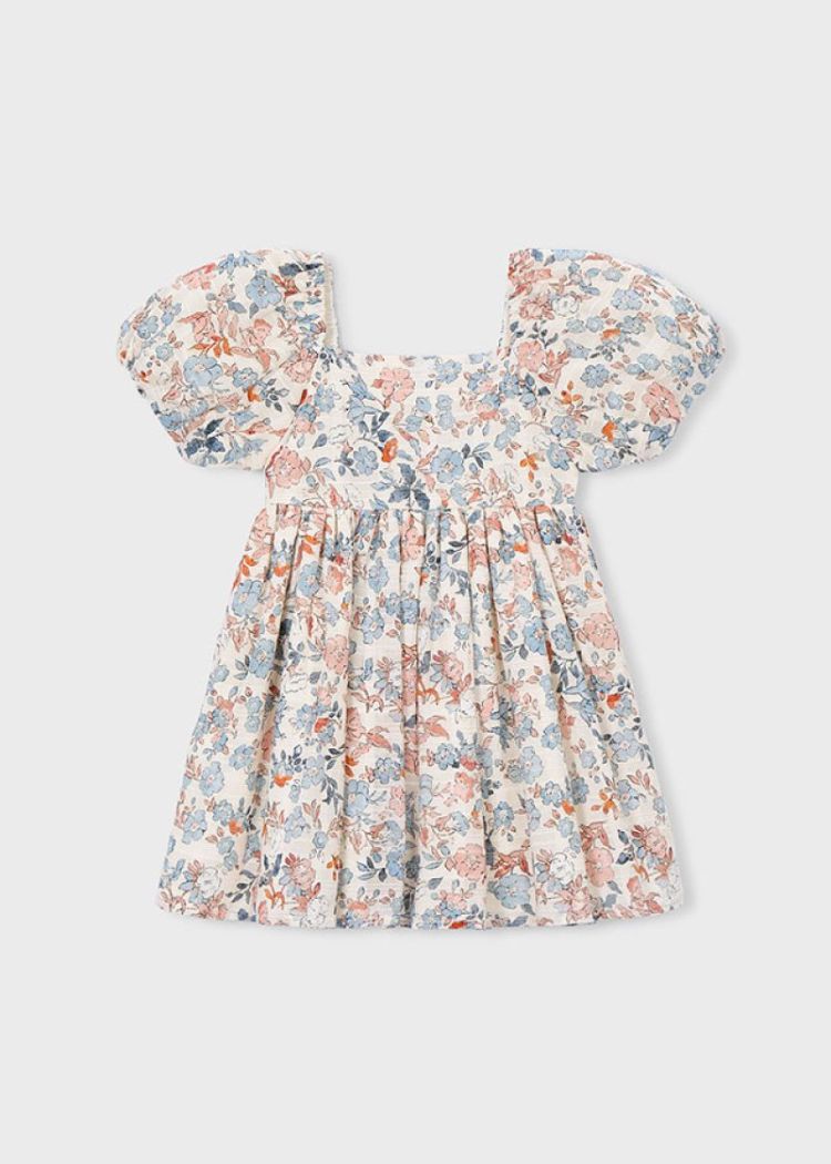 Printed dress 020 Salmon