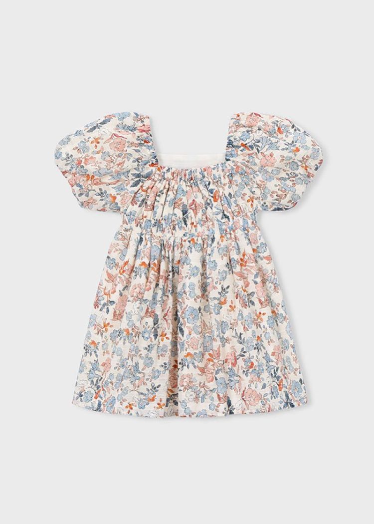 Printed dress 020 Salmon