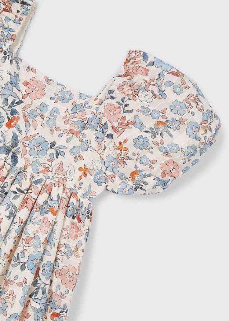 Printed dress 020 Salmon