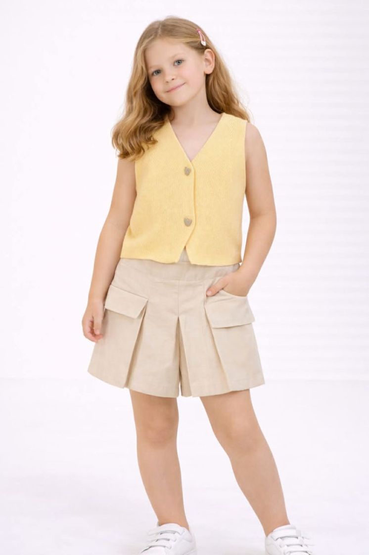 Knitting vest 084 Vanilla
