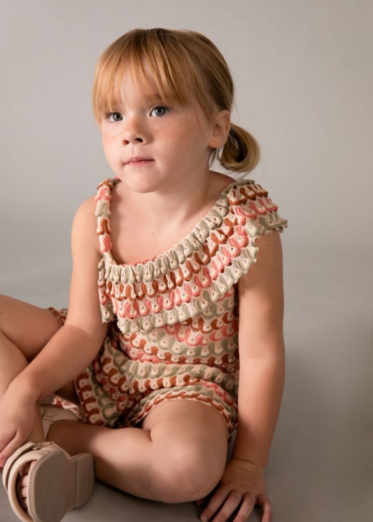Knit short set 059 Tangerine