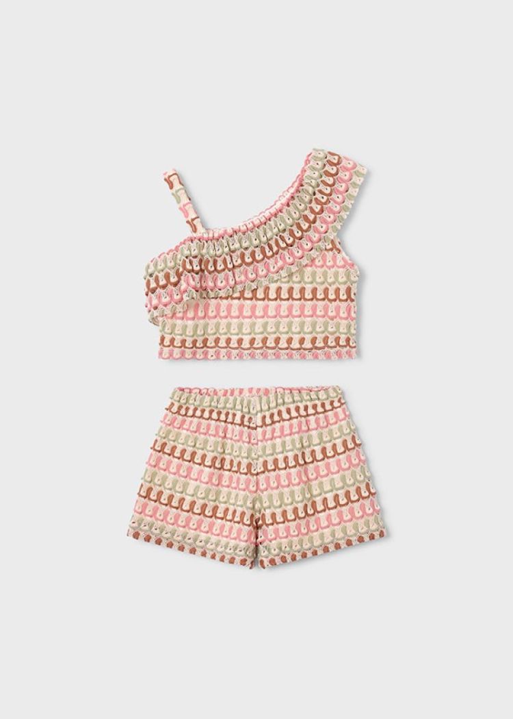 Knit short set 059 Tangerine