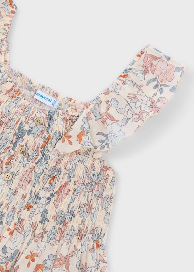 Printed bambula top 051 Salmon