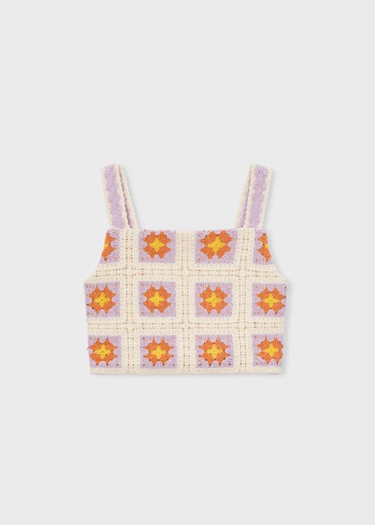 Crochet top 067 Bone