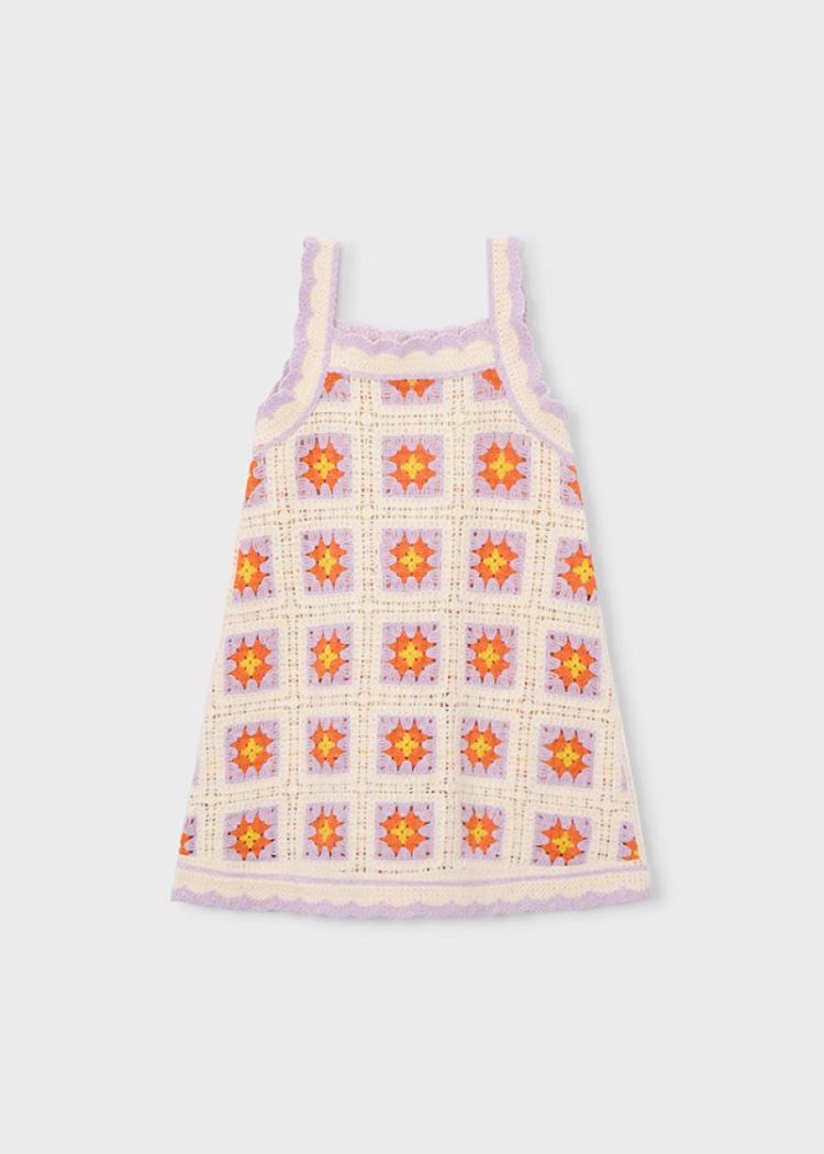 Crochet dress 067 Bone