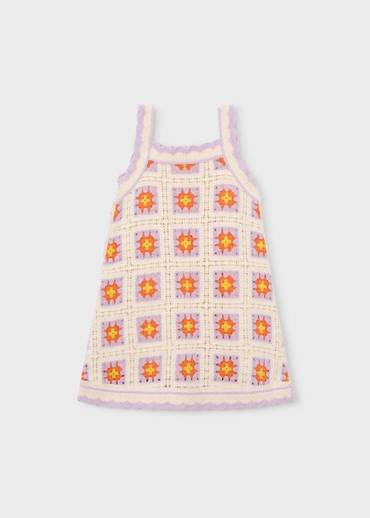 Crochet dress 067 Bone