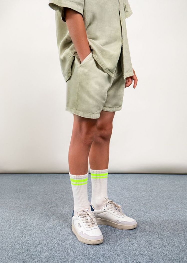 Linen bermuda 457 olive