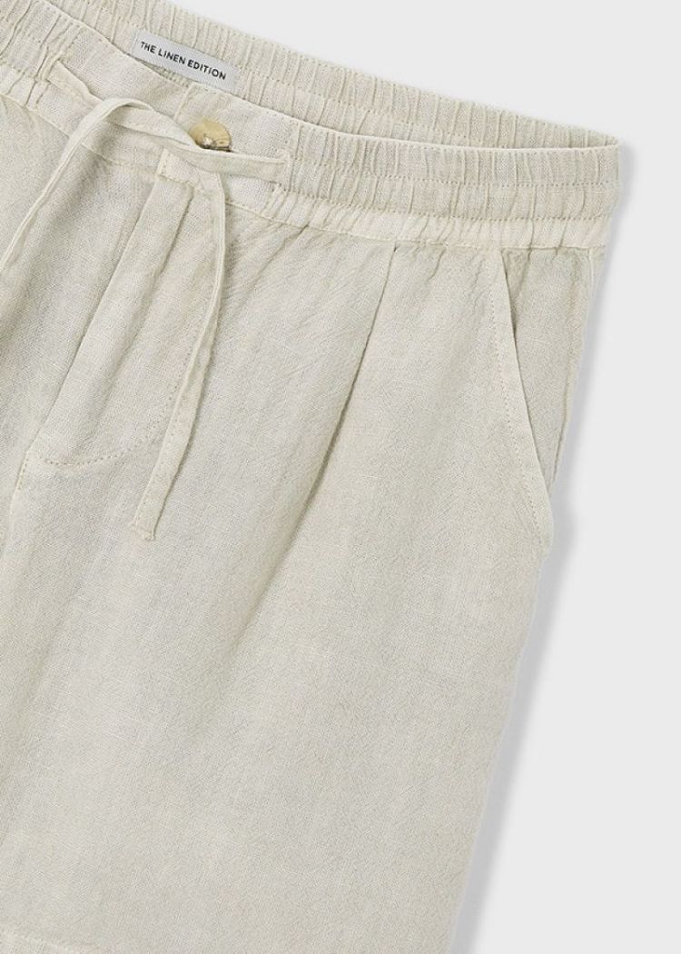 Linen bermuda 457 olive