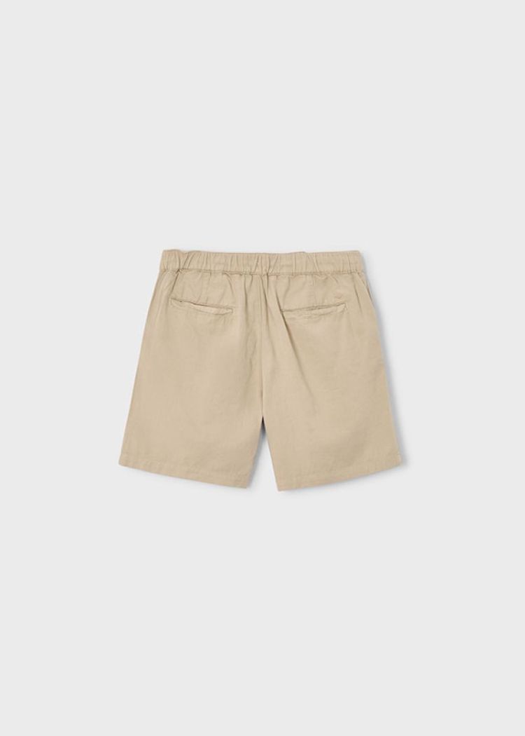Linen bermuda 307 dark sand