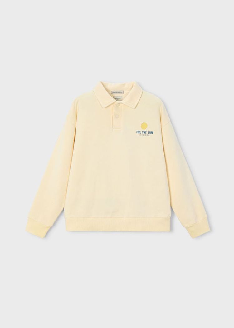 Polo collar sweatshirt 310 Butter