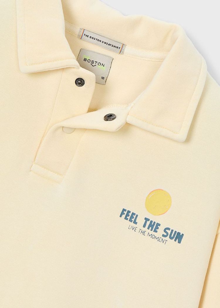 Polo collar sweatshirt 310 Butter