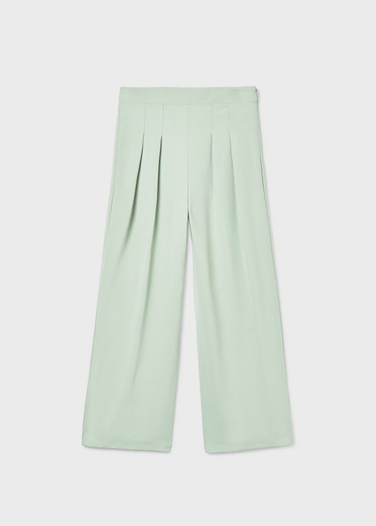 Crepe knit pants 094 Sage