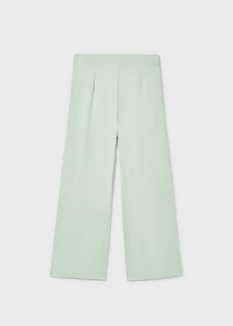Crepe knit pants 094 Sage