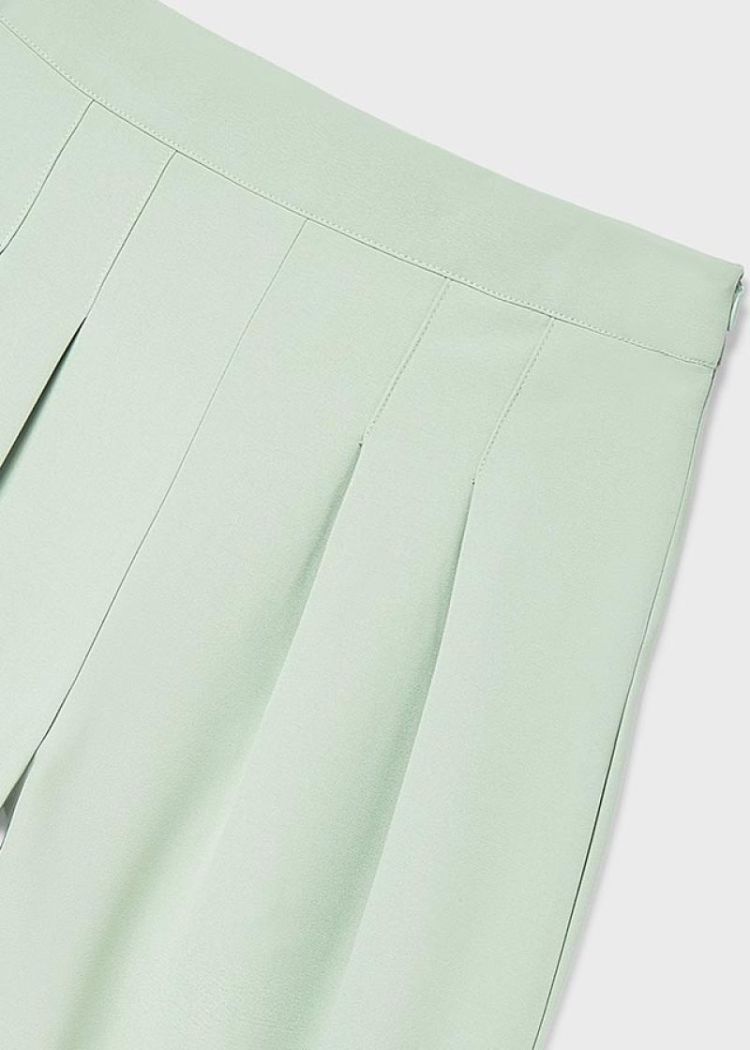 Crepe knit pants 094 Sage