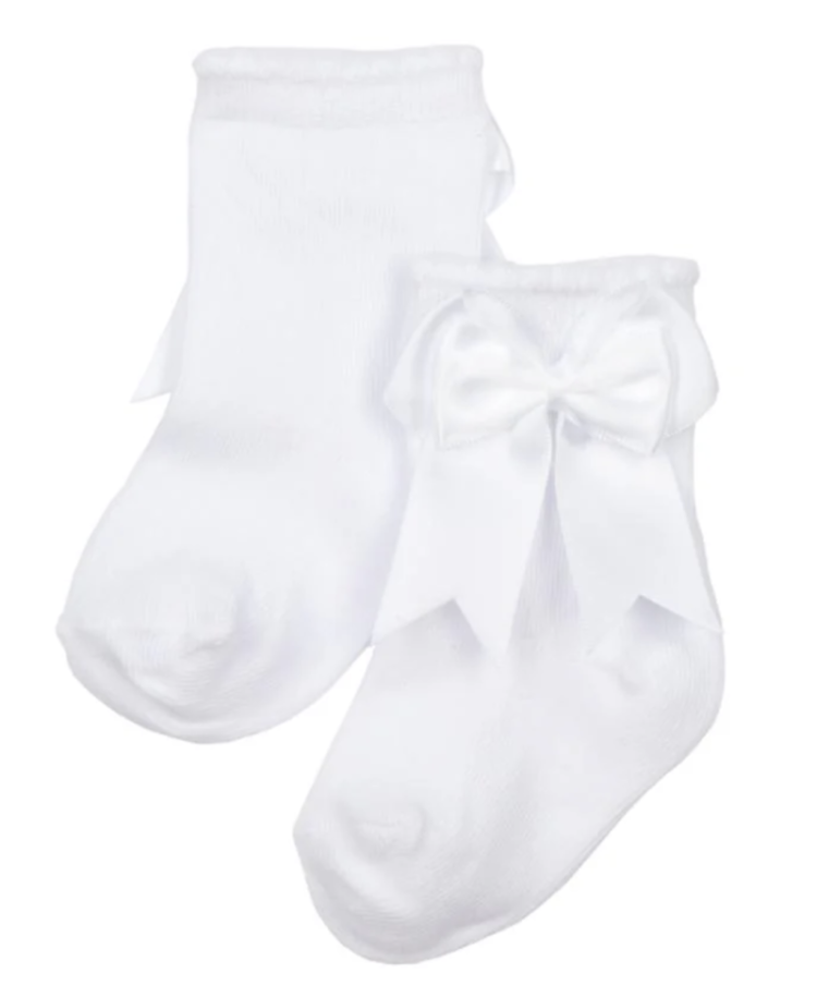 SOCKS BOW WHITE