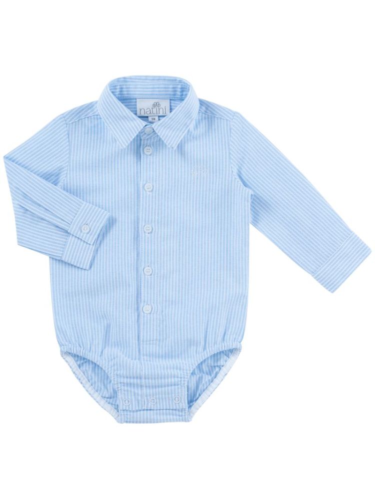 BODYSHIRT LEON WHITE-BLUE