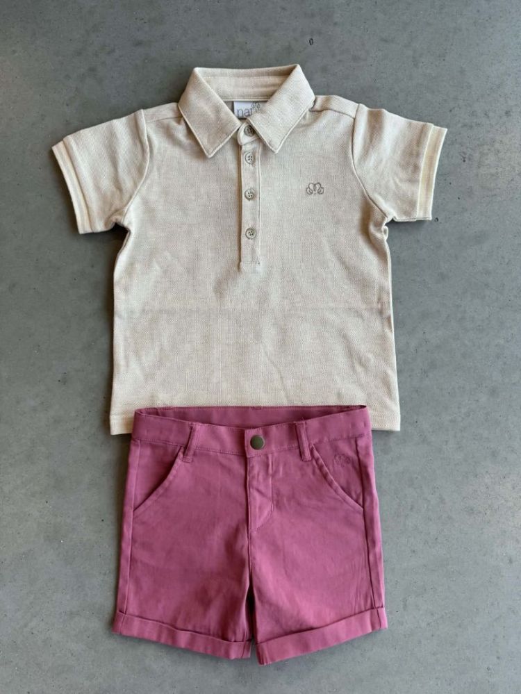 POLO MELANGE MAXIME BEIGE