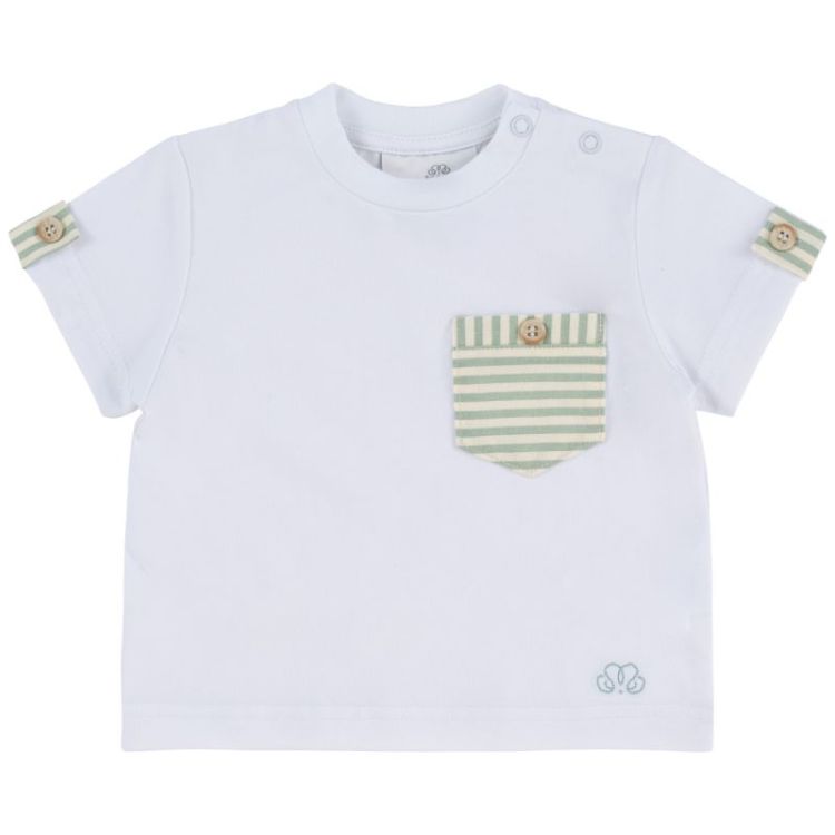 T-SHIRT LEO WHITE-GREEN