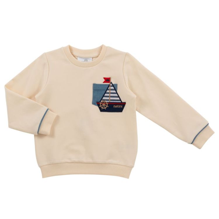 SWEATER POCKET BOAT CREAM