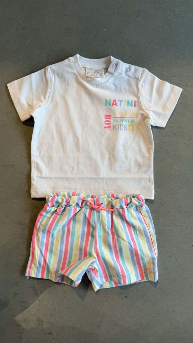SWIM SHORT STRIPES MIX COLORS