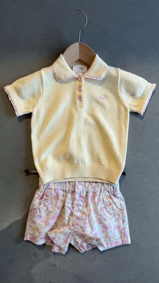 TOP TRICOT BRIA YELLOW-PINK