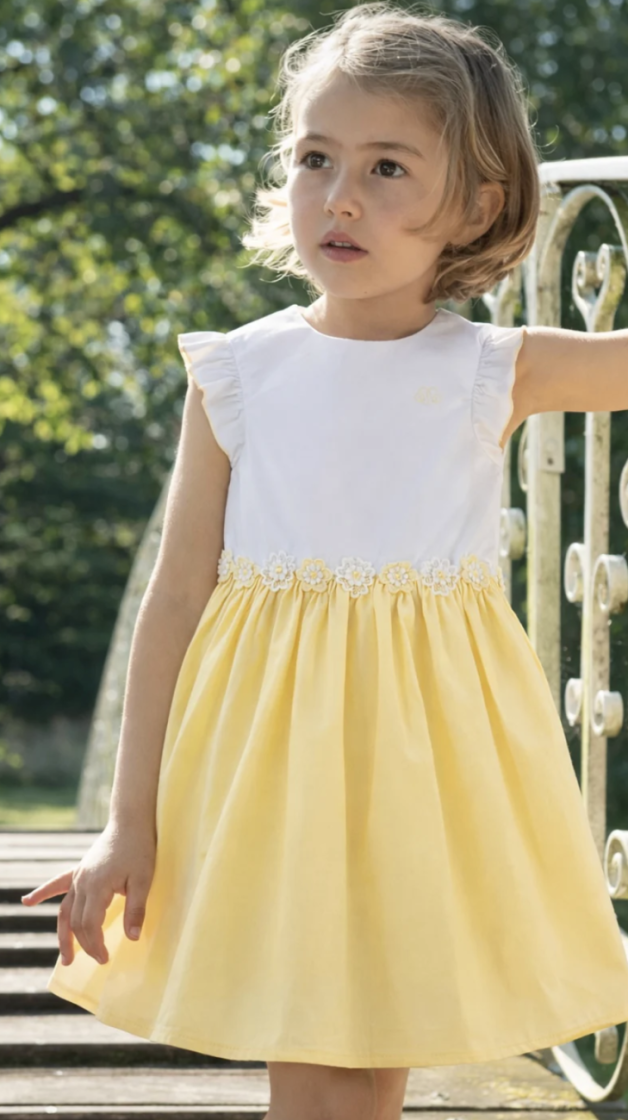 DRESS JADE WHITE - YELLOW
