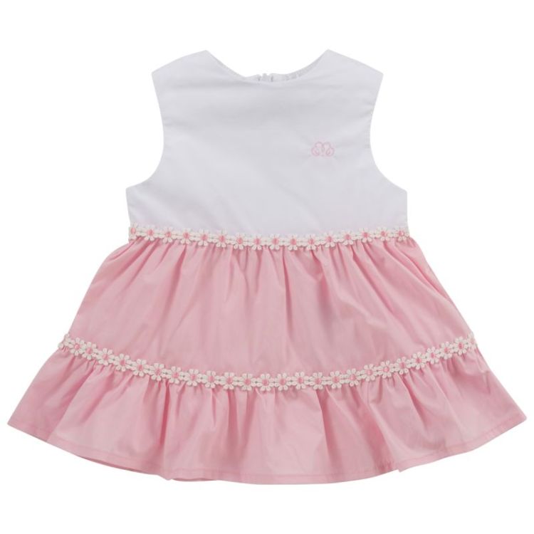 DRESS ROMANIE WHITE-PINK