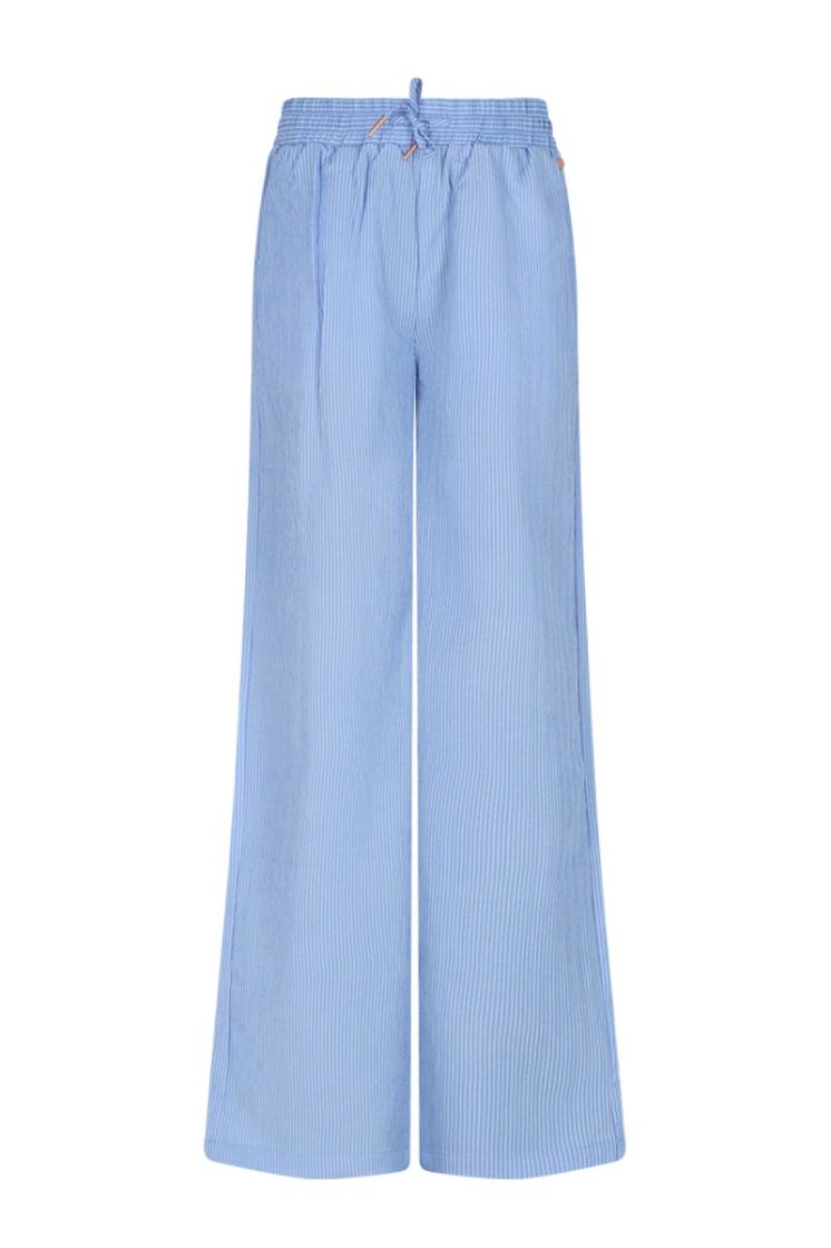Susan Striped Pants Azure Blue