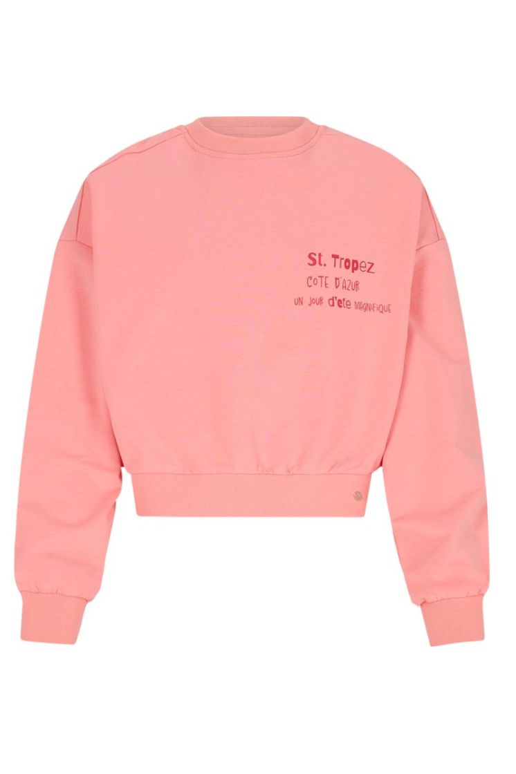 Kex Cropped Sweater Peach Blossom