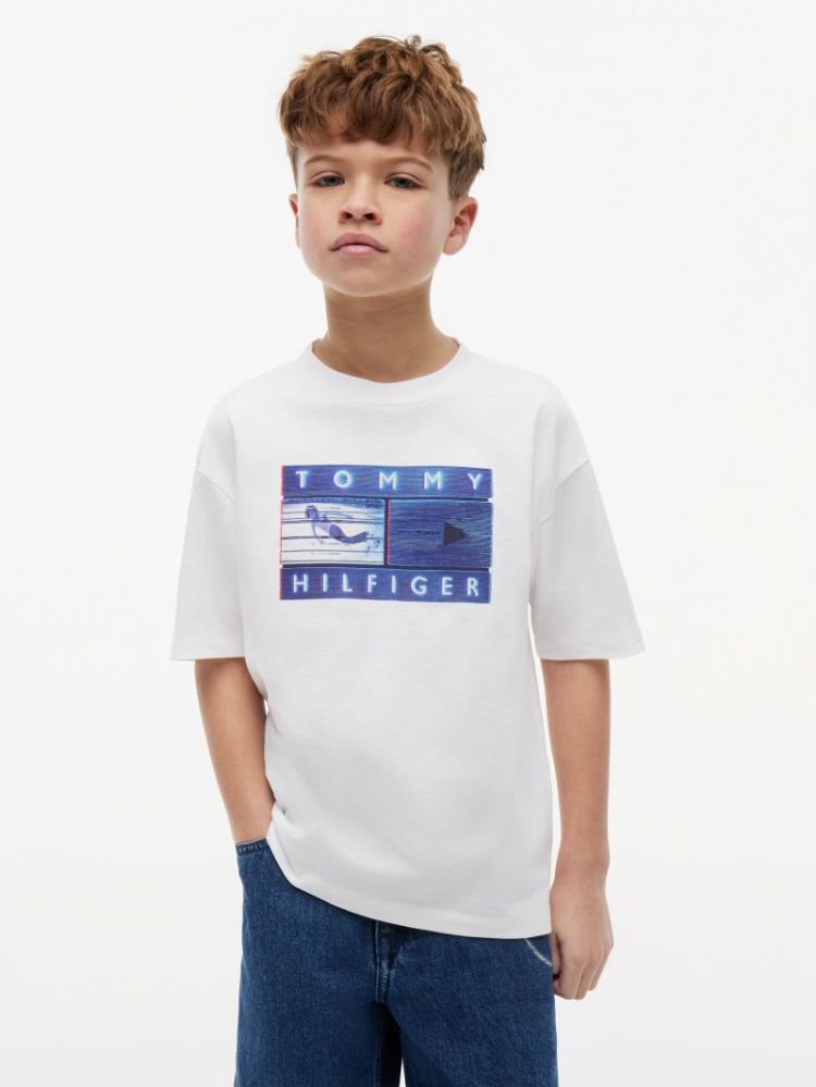SEASONAL GRAPHIC T-SHIRT SS YBR White