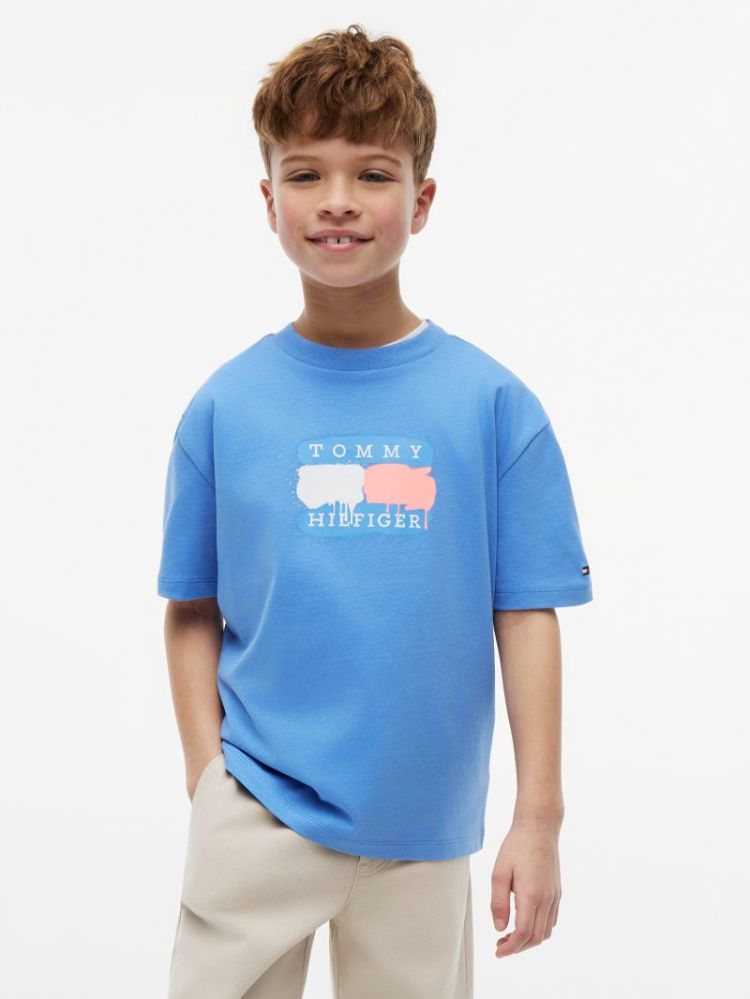 TOMMY FLAG GRAFFITI T-SHIRT SS C39 Copenhagen
