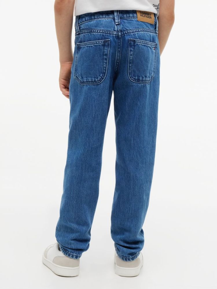 STRAIGHT MID WASH JEANS 1A4 Denim Mediu
