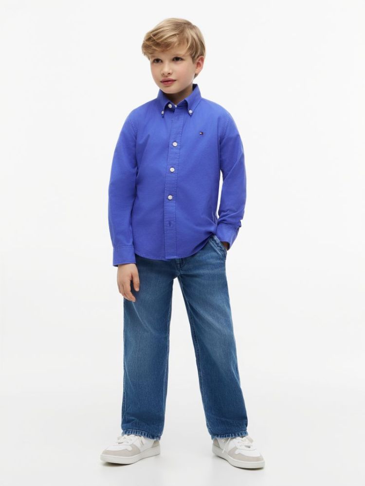 FLAG OXFORD SHIRT LS C8P Noble Blue