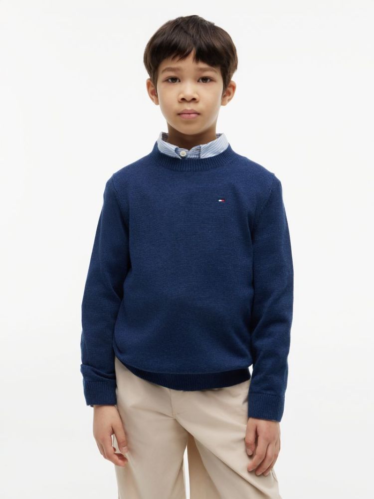 CREW NECK SWEATER LS C1G Dark Night 