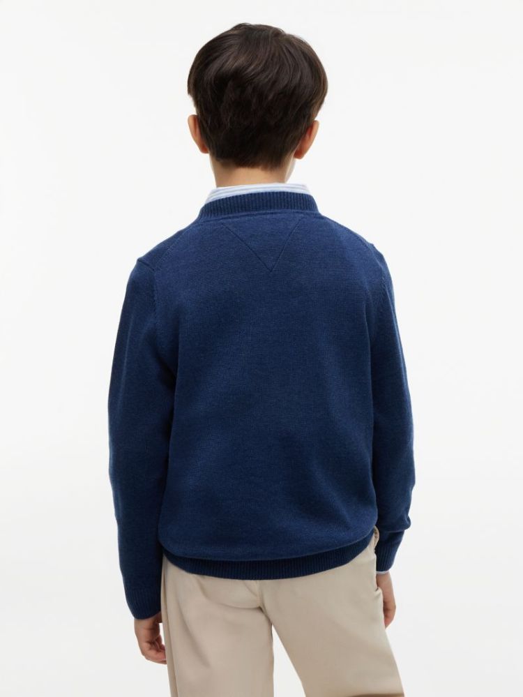 CREW NECK SWEATER LS C1G Dark Night