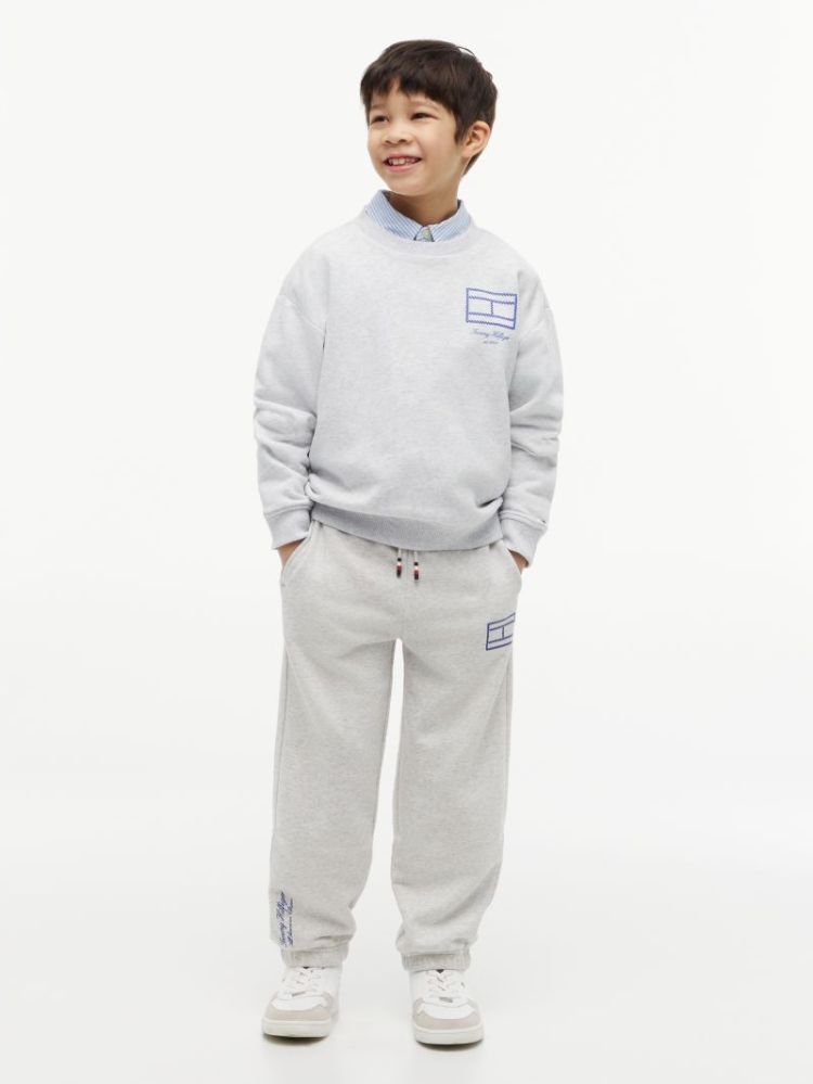 OUTLINE FLAG SWEATPANT 0IM Light Grey