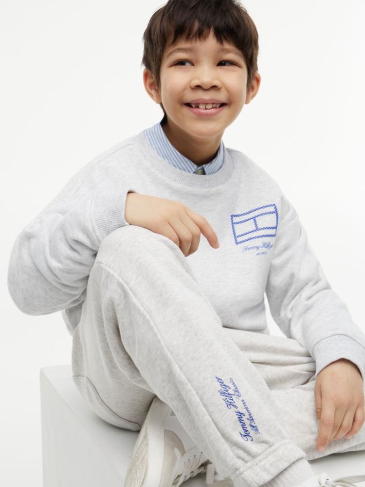 OUTLINE FLAG SWEATPANT 0IM Light Grey