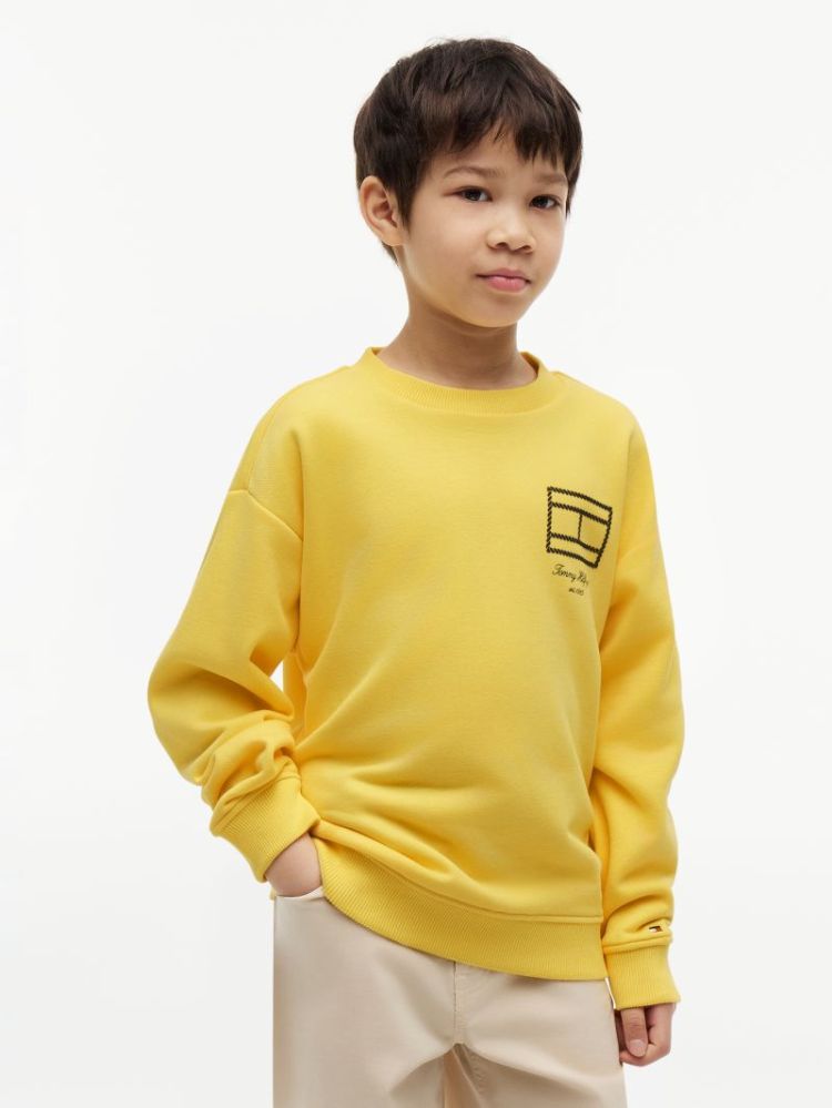 OUTLINE FLAG GRAPHIC SWEATSHIR ZGK Tuscan Sun