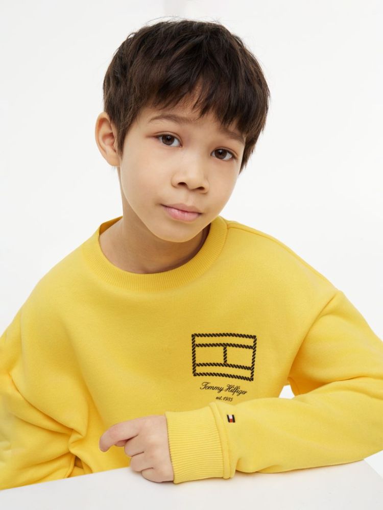 OUTLINE FLAG GRAPHIC SWEATSHIR ZGK Tuscan Sun