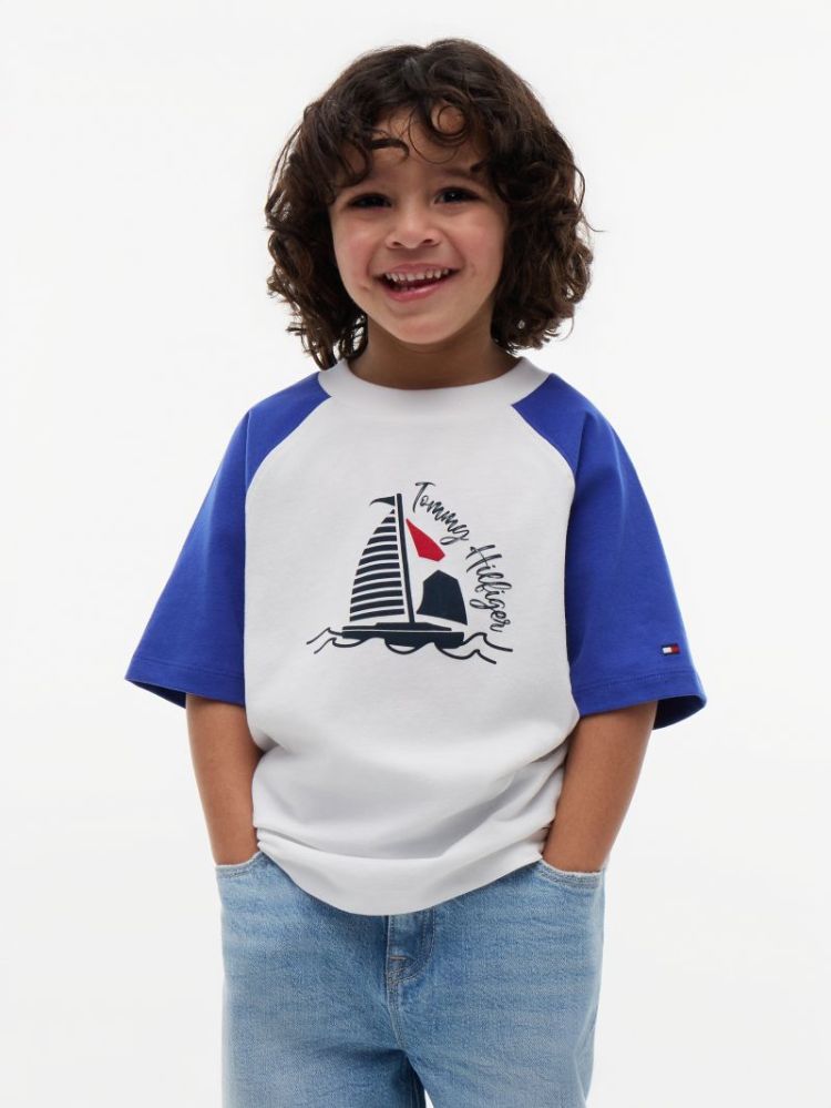 LB GRAPHIC COLOURBLOCK T-SHIRT C8P Noble Blue