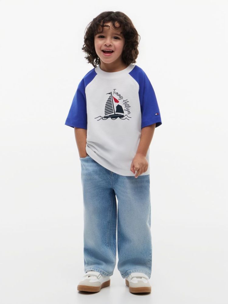 LB GRAPHIC COLOURBLOCK T-SHIRT C8P Noble Blue
