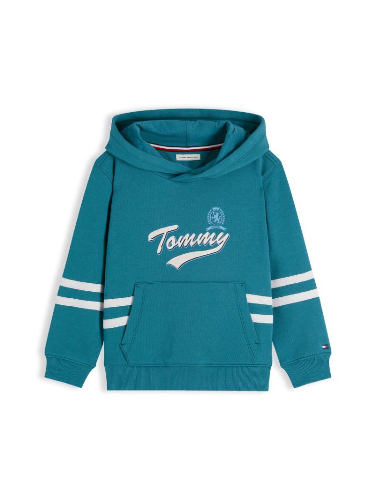 LB TOMMY CREST GRAPHIC HOODIE CT3 Platinum Te